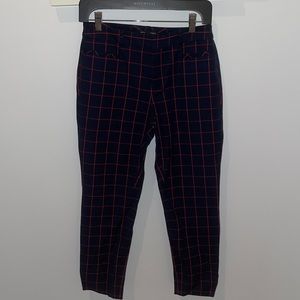 Banana republic work pants. plaid design size 4